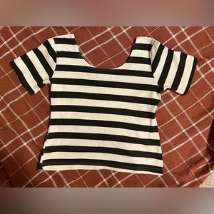 Black/White Striped Shirt